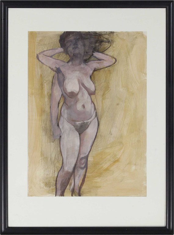 George Grosz - Standing Female Nude in Two Poses - Frame image