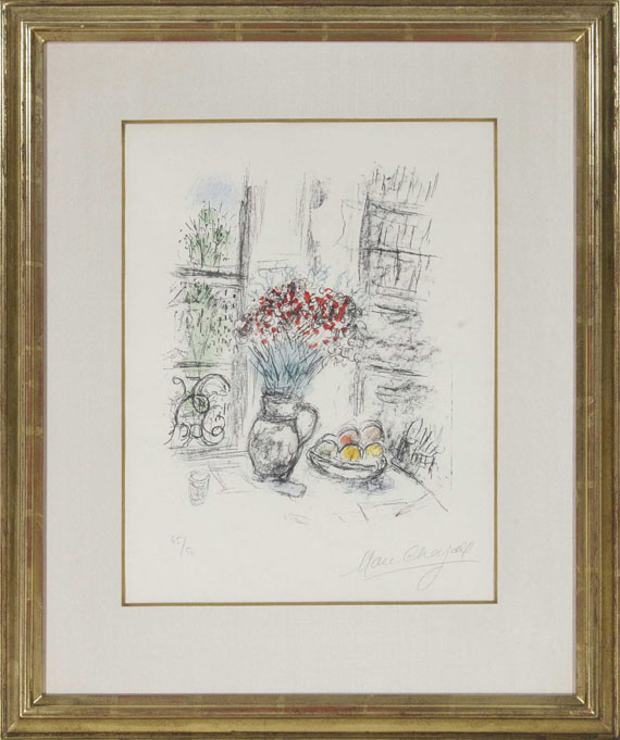 Marc Chagall - Les Roses pompons - Frame image
