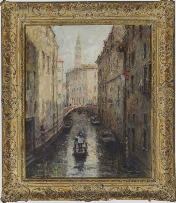 Otto Pippel - Canal in Venedig - Frame image