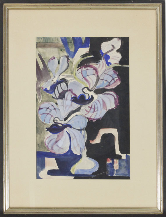 Ernst Ludwig Kirchner - Stillleben mit Orchideen (Tanzende Traumwesen) - Frame image