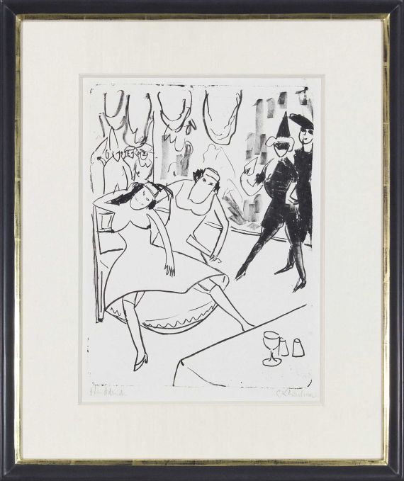 Ernst Ludwig Kirchner - Maskenball - Frame image