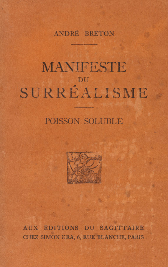 André Breton - Manifeste du surrealisme. Dabei: 7 weitere Werke