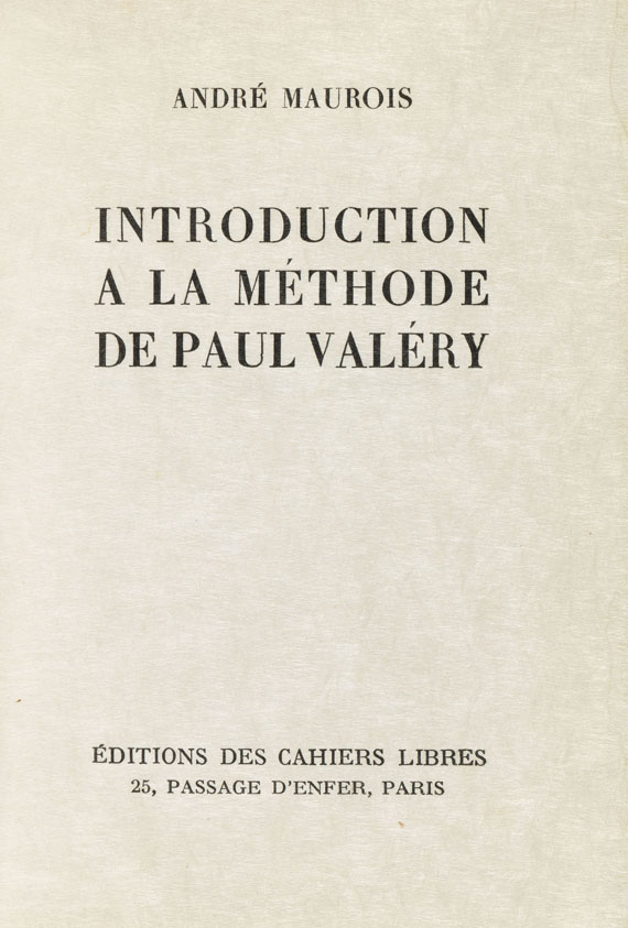 André Maurois - Introduction a la Methode de Paul Valery