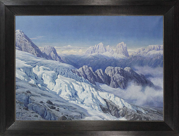 Rudolf Reschreiter - Langkofelgruppe vom Marmolata-Gletscher - Frame image