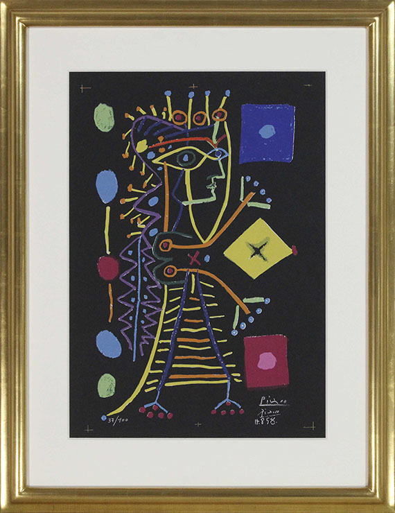 Pablo Picasso - Jacqueline (La Dame aux Dés) - Frame image