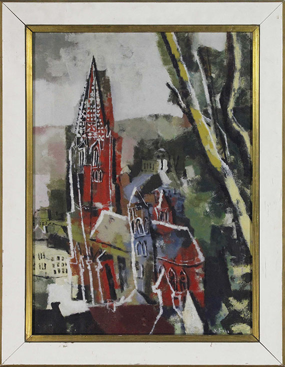 Franz Xaver Fuhr - Die Rote Kirche - Frame image