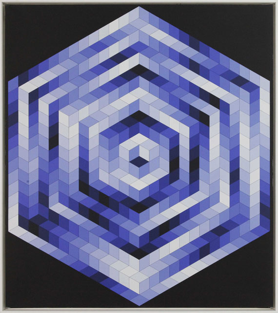 Victor Vasarely - Kriss-Kék - Frame image