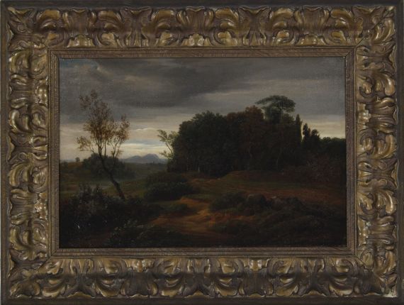 Johann Wilhelm Schirmer - Stürmische Landschaft - Frame image
