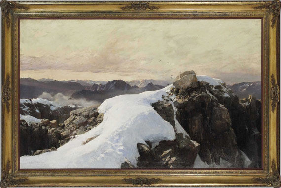 Edward Theodore Compton - Morgen auf Bergeshöhe - Frame image