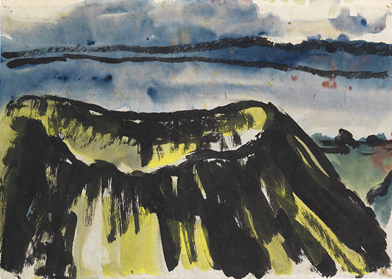 Emil Nolde - Landschaft mit dem Krater eines Vulkans
