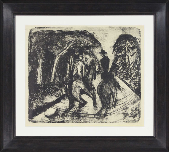 Ernst Ludwig Kirchner - Reiter im Grunewald - Frame image