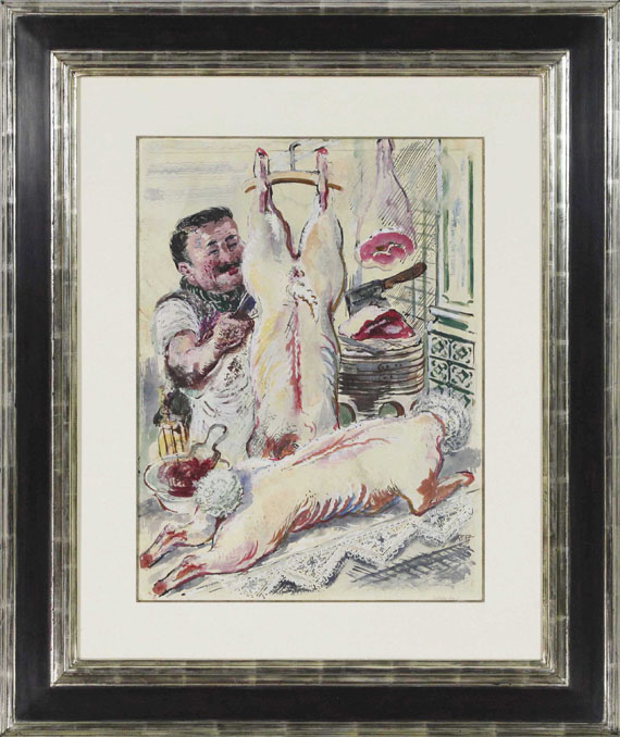 George Grosz - Butchershop I - Frame image