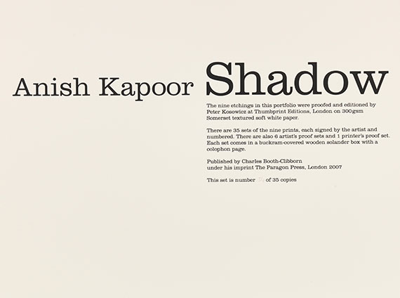 Anish Kapoor - Shadow I