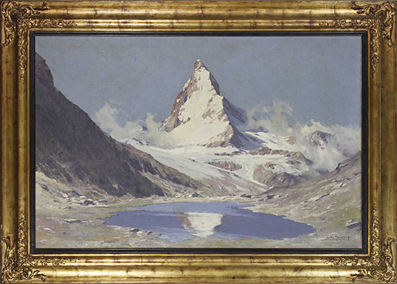 Hanns Maurus - Matterhorn vom Riffelsee - Frame image