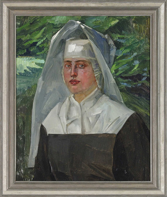 Wilhelm Trübner - Schwester Ferdinande - Frame image