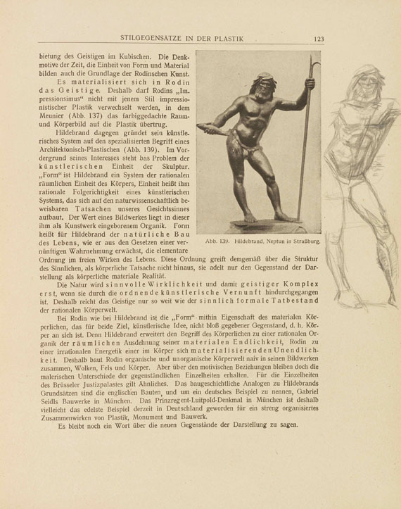Alberto Giacometti - F. Burger, Einführung in die moderne Kunst. Mit 4 Bleistiftzeichnungen. - 