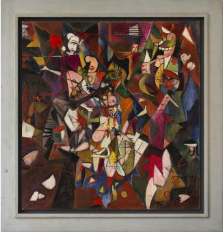Rudolf Schlichter - Zerrissene Welt (Abstraktion) - Frame image
