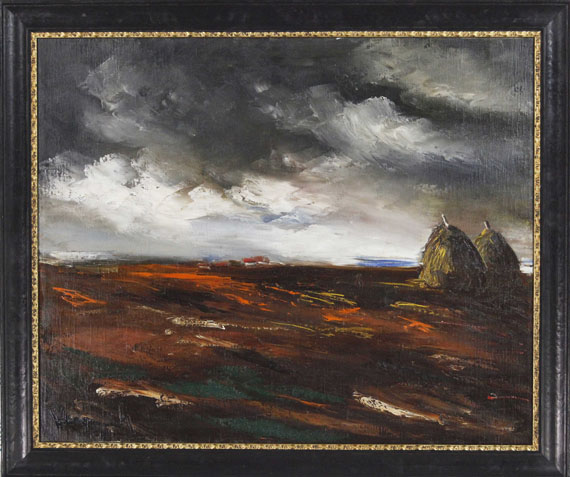 Maurice de Vlaminck - Paysage aux meules - Frame image