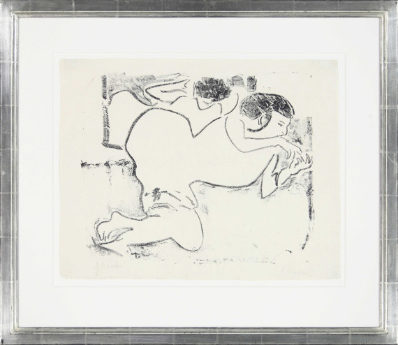 Ernst Ludwig Kirchner - Fingerspielende Dodo - Frame image
