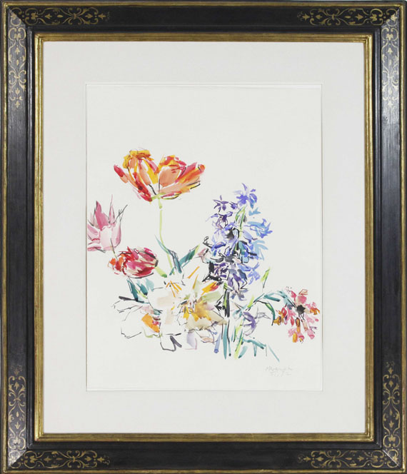 Oskar Kokoschka - Frühlingsblumen - Frame image
