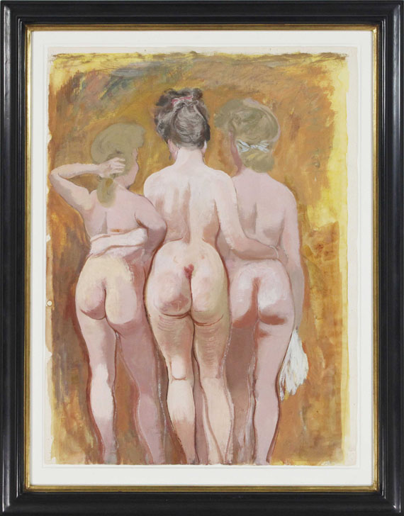 George Grosz - Three Female Nudes - Frame image