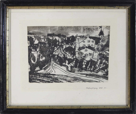 Paul Klee - Straßenverzweigung (bei aufgeweichtem Boden) - Frame image