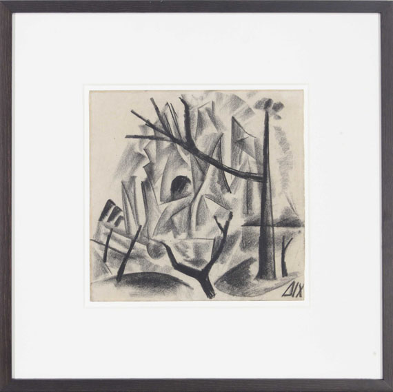 Otto Dix - Haus und Baumstümpfe (bei Souchez, Pas-de-Calais) - Frame image