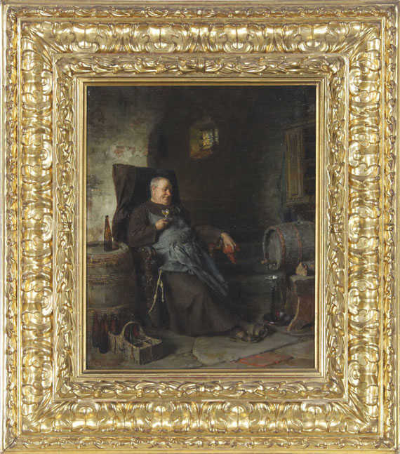 Eduard von Grützner - Deidesheimer - Frame image