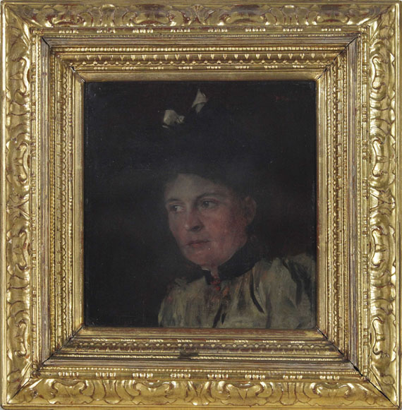 Wilhelm Leibl - Bildnis Frau Auguste Mayr - Frame image