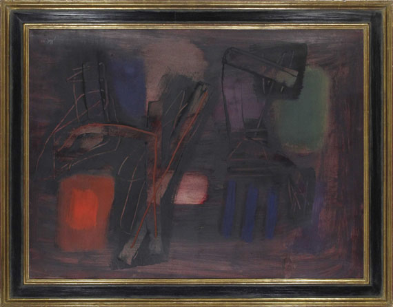 Fritz Winter - Komposition in Rot - Frame image