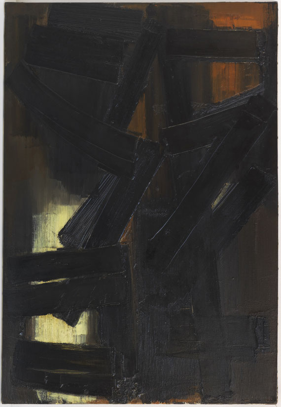 Pierre Soulages - Peinture 92 x 65 cm, 3 août 1954