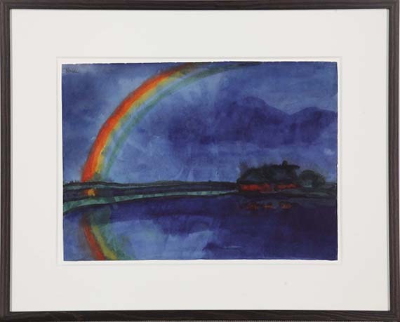 Emil Nolde - Marschlandschaft mit Regenbogen - Frame image