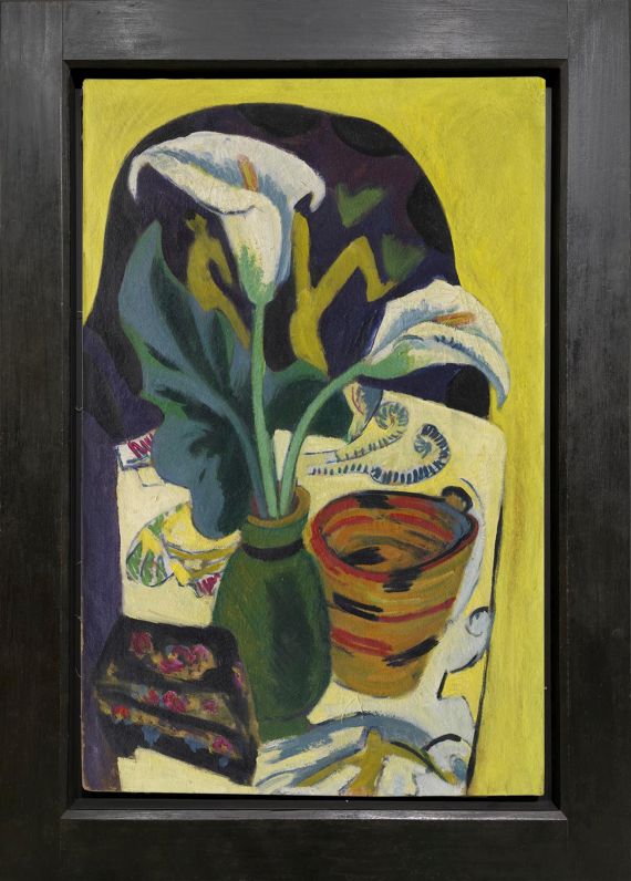 Ernst Ludwig Kirchner - Stilleben mit Kalla - Frame image