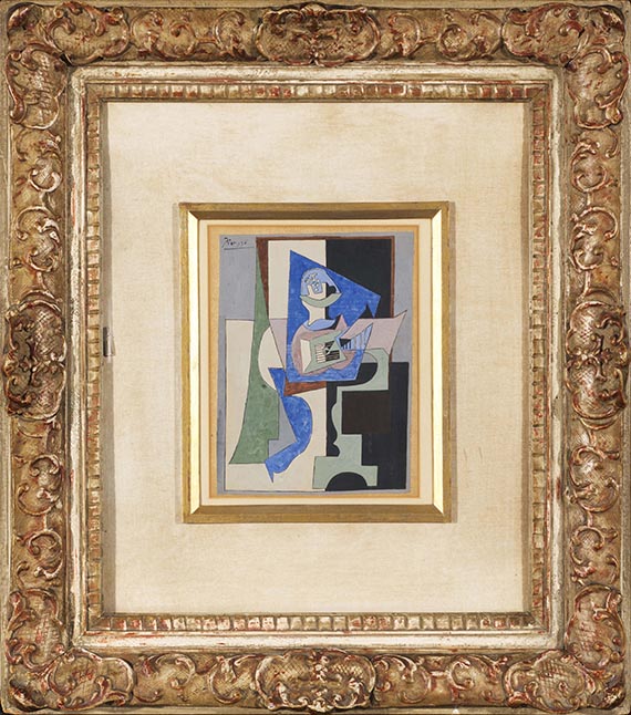 Pablo Picasso - Guéridon, guitare et compotier - Frame image