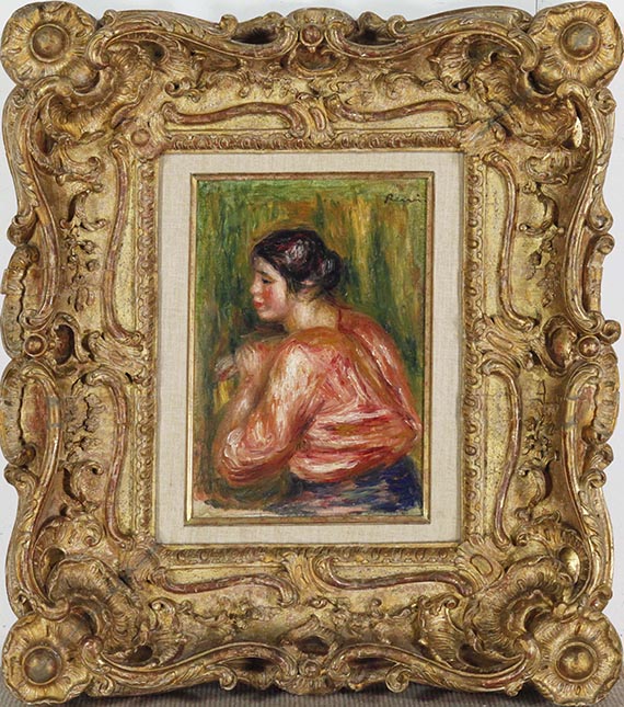 Renoir - Jeune femme brune assise