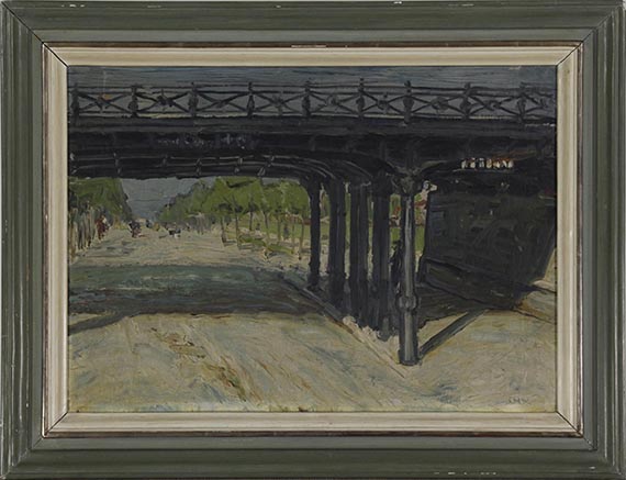 Otto Dix - Eisenbahnbrücke (Brücke in Dresden) - Frame image