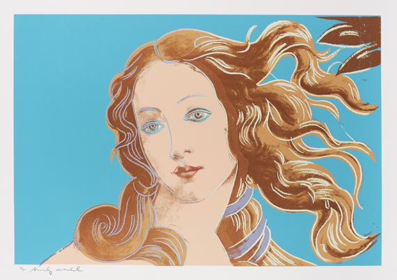 Warhol - Details of Renaissance Paintings (Sandro Botticelli, Birth of Venus, 1482)