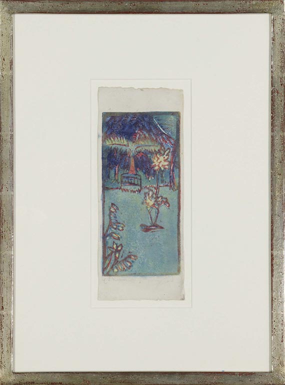 Ernst Ludwig Kirchner - Gartenbild - Frame image