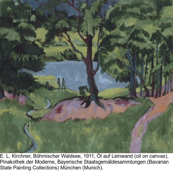 Ernst Ludwig Kirchner - Unter Bäumen am See - 