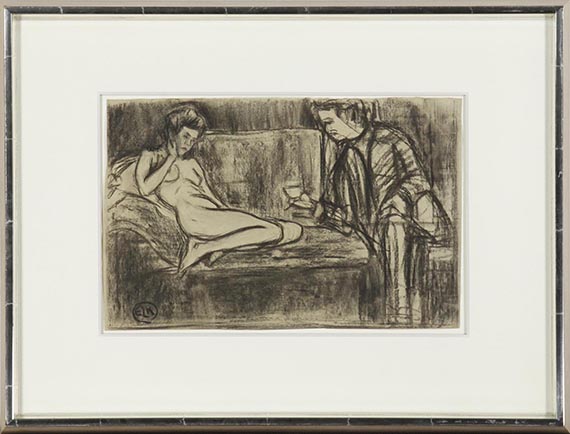 Ernst Ludwig Kirchner - Nacktes Modell auf dem Sofa - Frame image