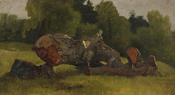 Louis Gurlitt - Gefällter Baum am Waldrand
