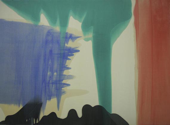 Illustration for: Morris Louis, Addition II, 1959, Acrylic resin on canvas, Whitney Museum of American Art, New York. © All Rights Reserved. Maryland College Institute of Art / VG Bild-Kunst, Bonn 2025