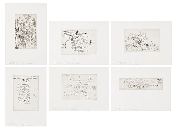 Cy Twombly - Sketches (6 Blätter)