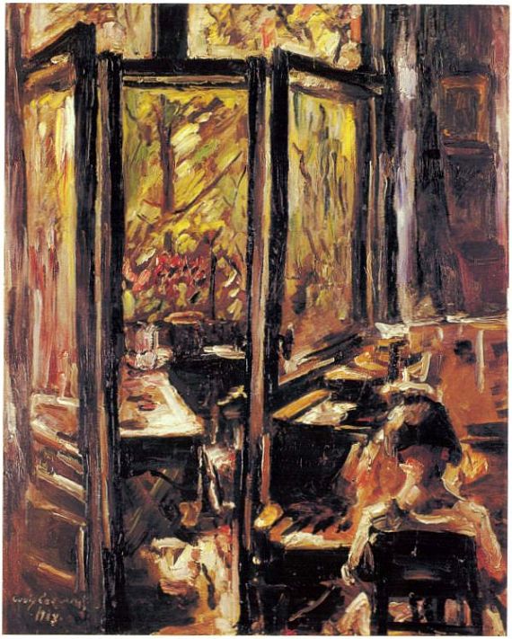 Lovis Corinth - WILHELMINE AM FLUEGEL