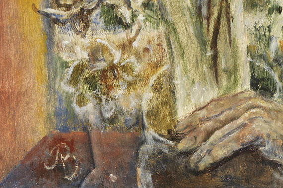 Albert Bloch - Flowers in a White Night (Beata tranquillitas) - 