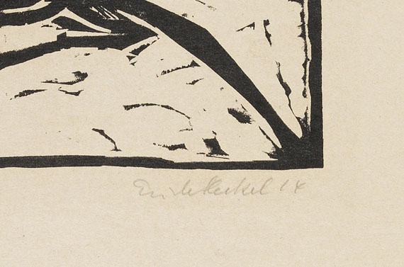 Erich Heckel - Kniende am Stein - 