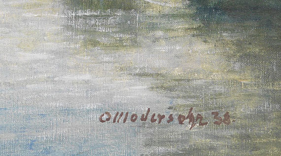 Otto Modersohn - Landschaft mit Weiher - 