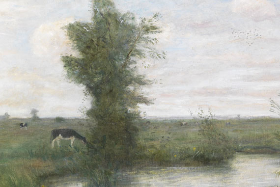 Otto Modersohn - Landschaft mit Weiher - 