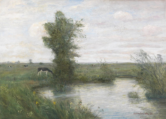 Otto Modersohn - Landschaft mit Weiher