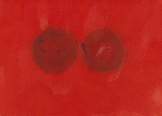 Otto Piene - Feuergouache